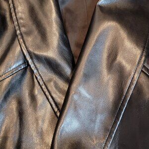 Black patent leather jacket